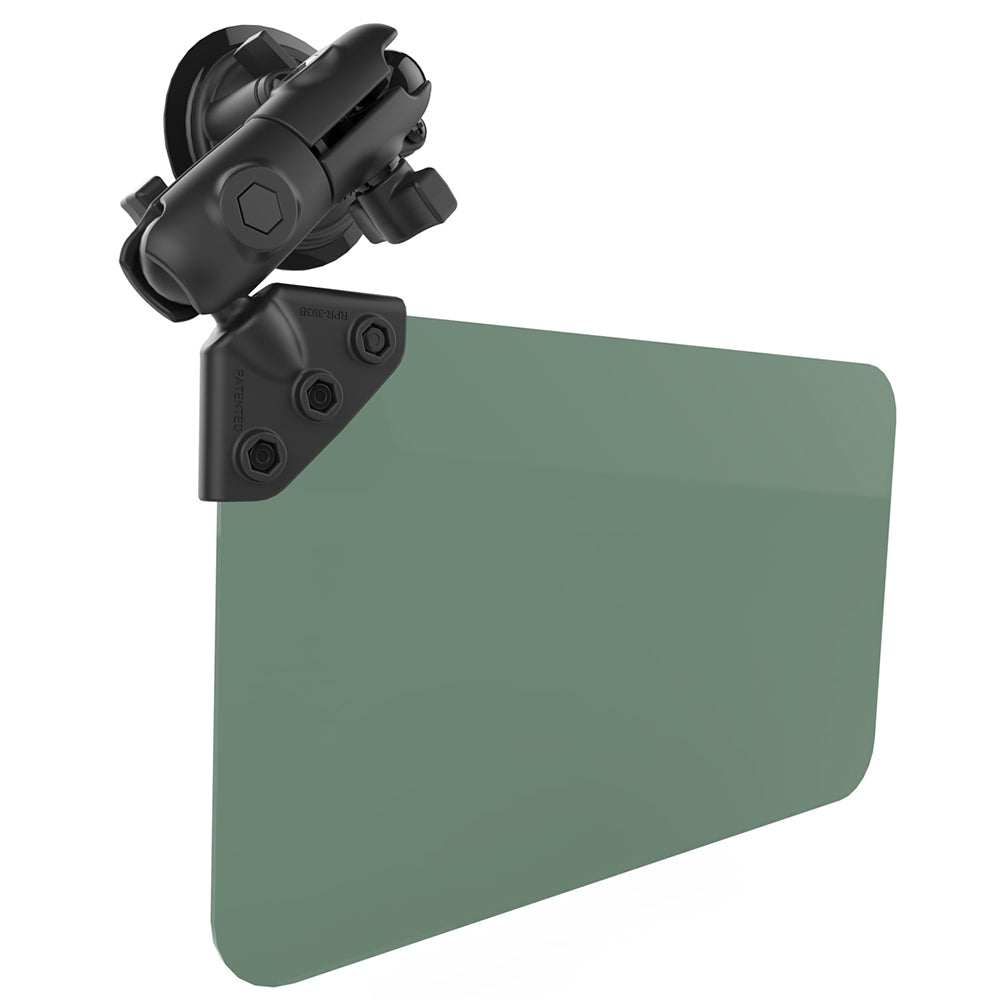 RAM Mount Suction Cup Mount wDark Green Sun Visor 50 Tint