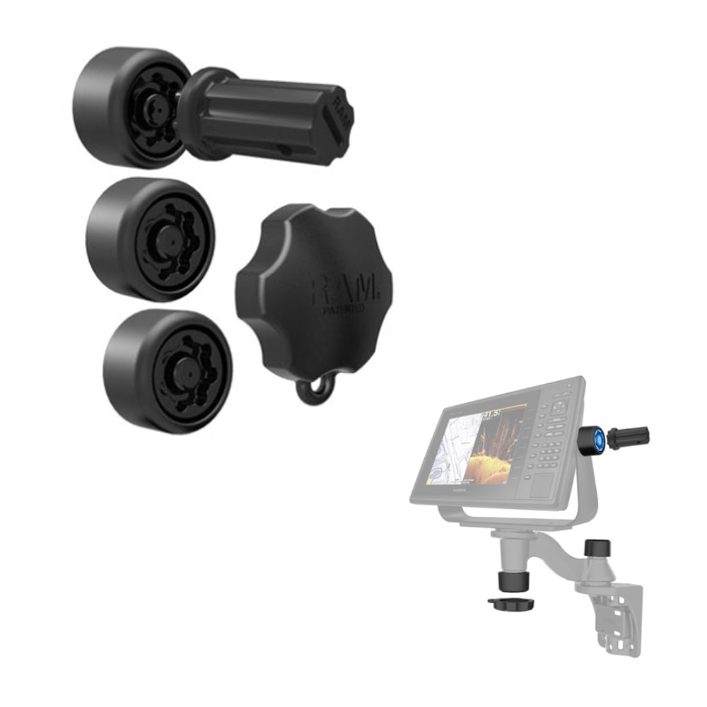 RAM Mount RAM PinLock Security Kit fSingle Swing Arms Gimbal Brackets