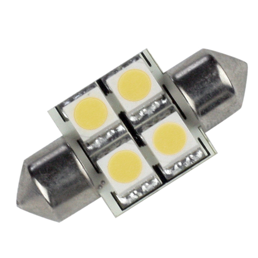 Lunasea Pointed Festoon 4 LED Light Bulb 31mm Cool White