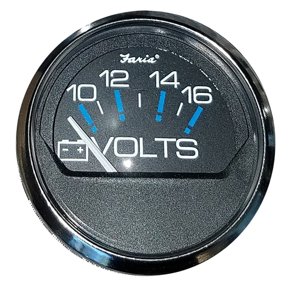 Faria Chesapeake Black 2 Voltmeter 1016 VDC