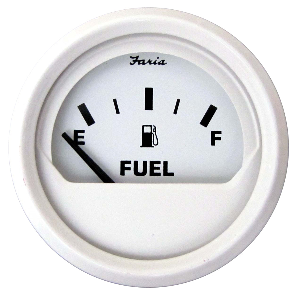 Faria Dress White 2 Fuel Level Gauge E12F