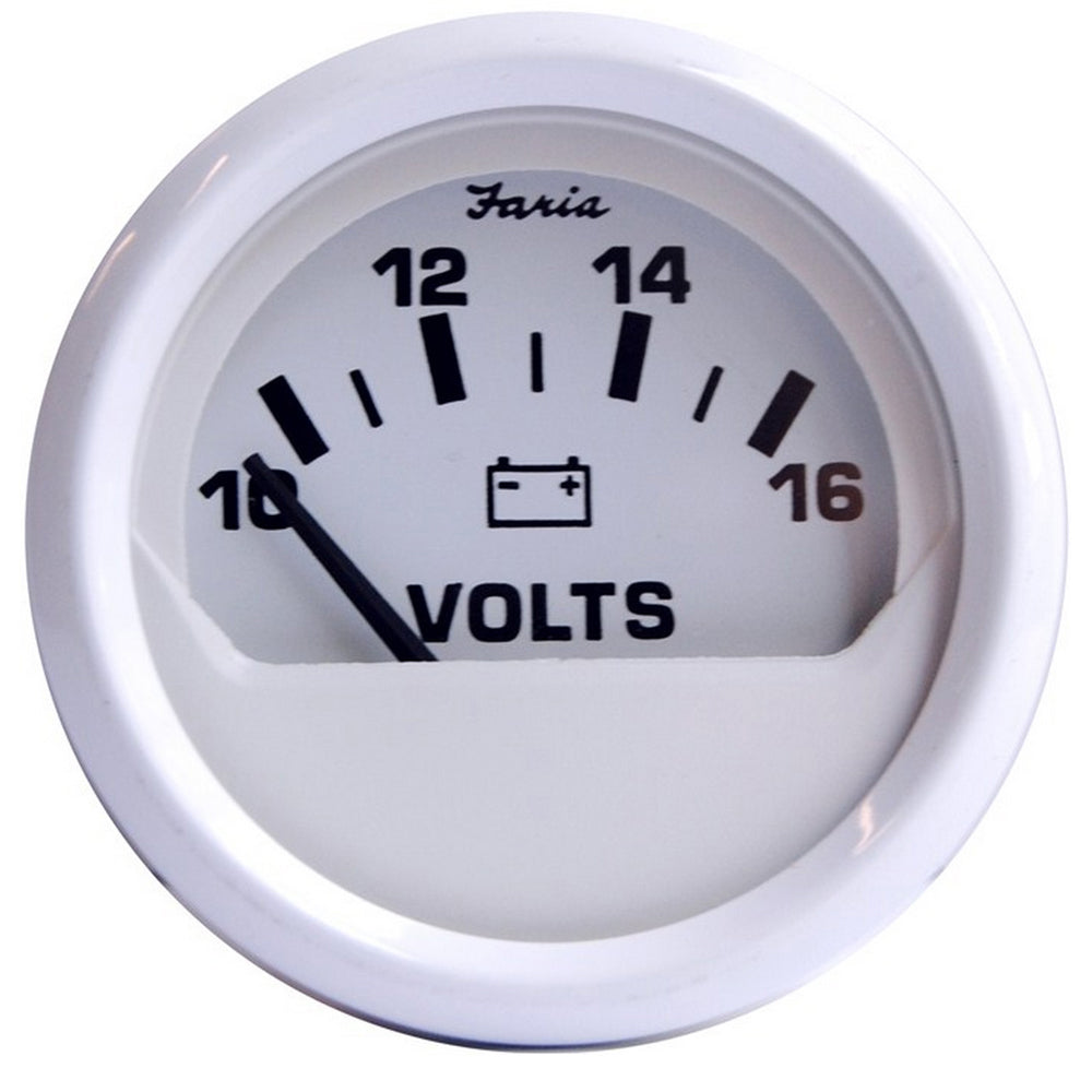 Faria Dress White 2 Voltmeter 1016 VDC