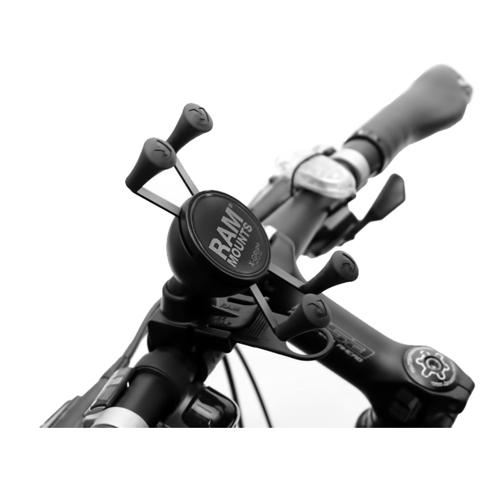 RAM Mount EZStrap Rail Mount wUniversal XGrip Cell Phone Holder