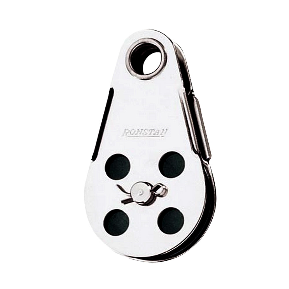 Ronstan Wire Block Tubular Rivet Head wRemovable Nylatron Sheave 45mm 134 Sheave Diameter
