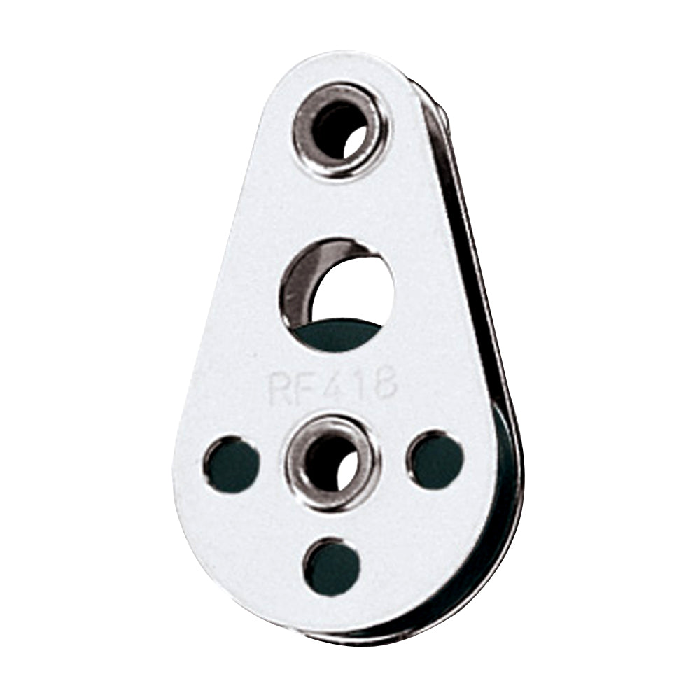 Ronstan Wire Block Tubular Rivet Head wNylatron Sheave 25mm 1 Sheave Diameter