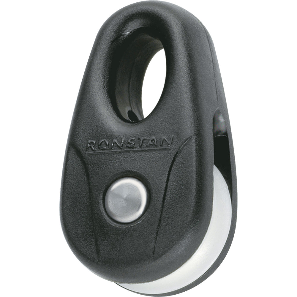 Ronstan Kite Block Black wWhite Sheave Pair