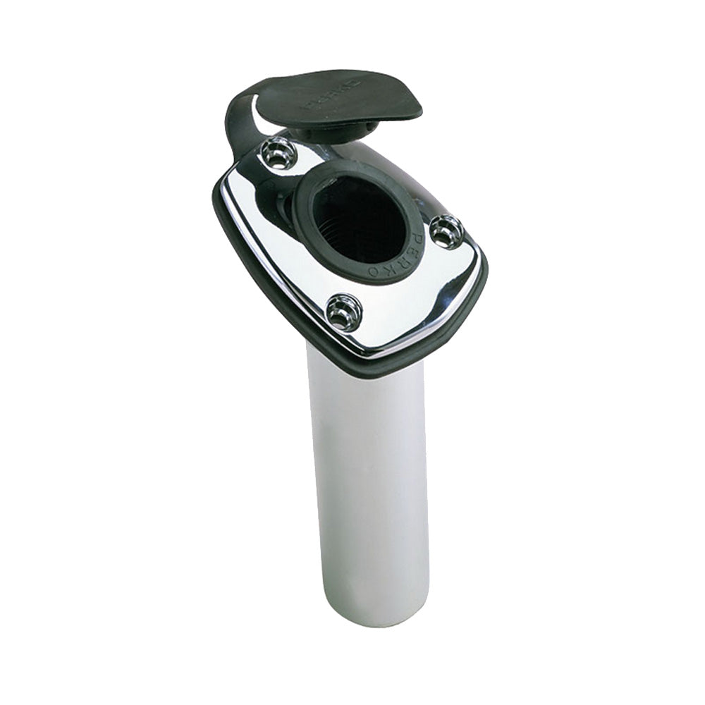 Perko Fishing Rod Holder 65 Angled Flush Mount Chrome Plated Zinc