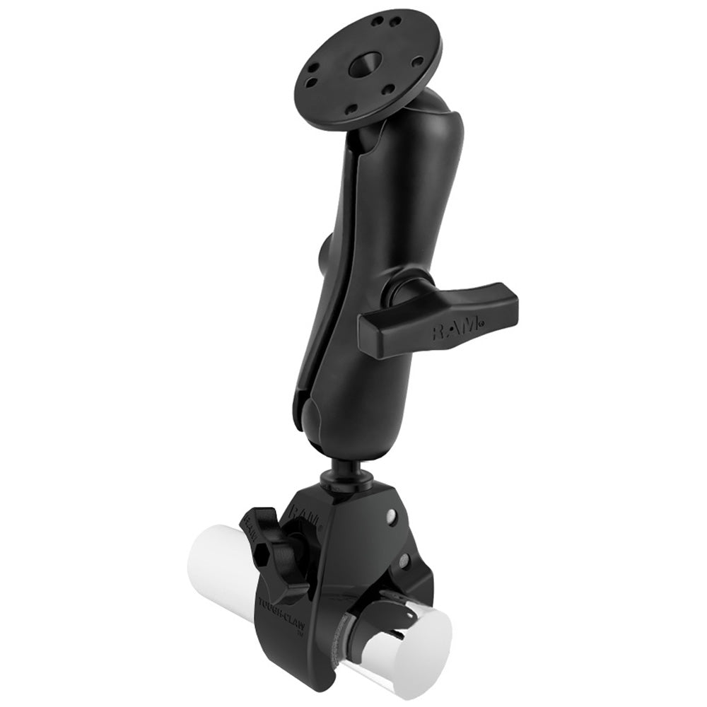 RAM Mount Large ToughClaw Base wDouble Socket Arm 15 Round Base Adapter