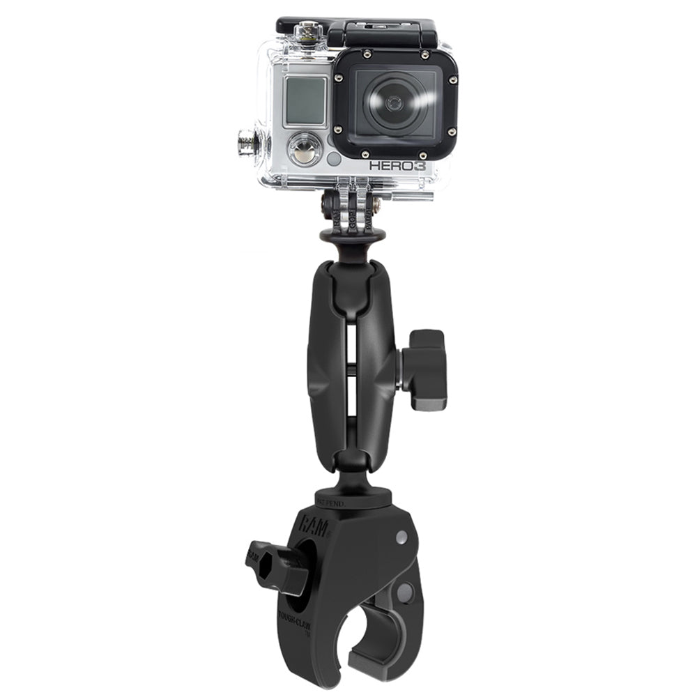 RAM Mount Small ToughClaw Mount wCustom GoPro Hero Adapter