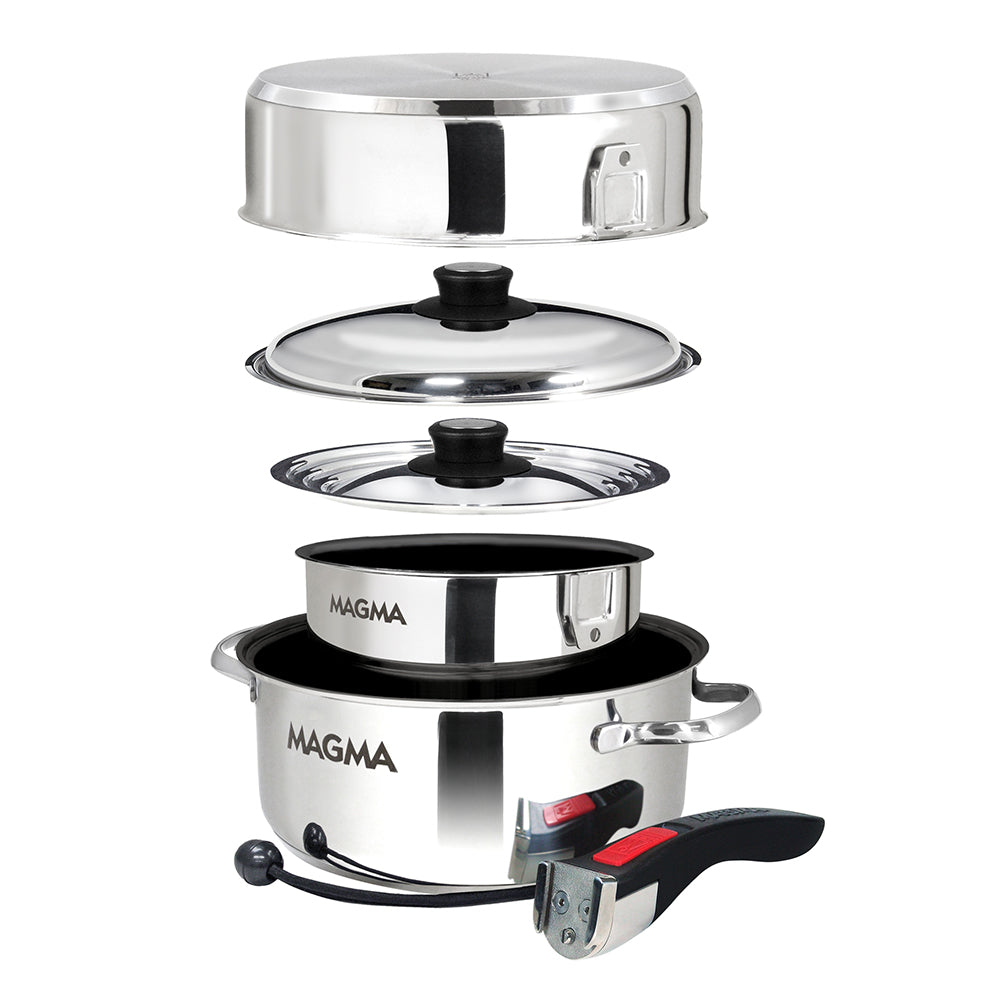 Magma 7 Piece Induction NonStick Cookware Set Stainless Steel