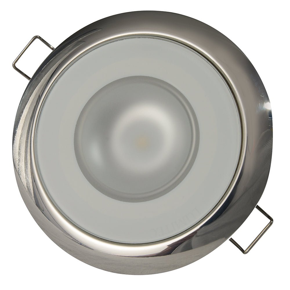 Lumitec Mirage Flush Mount Down Light Spectrum RGBW Polished Bezel