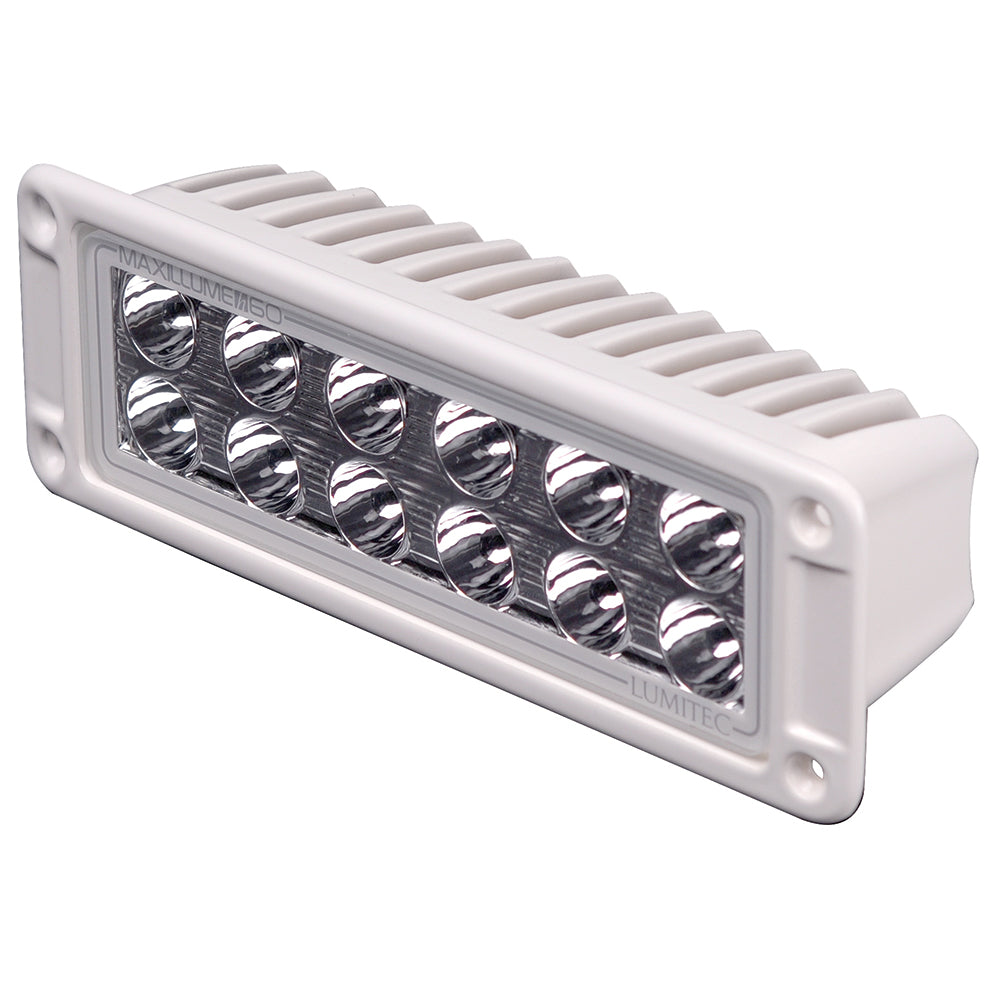 Lumitec Maxillumeh60 Flush Mount Flood Light White Housing White Dimming