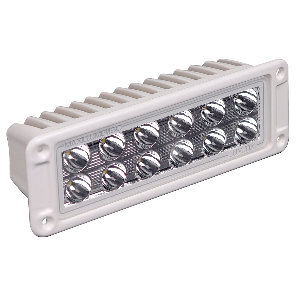 Lumitec Maxillumeh60 Flush Mount Flood Light White Housing White Dimming