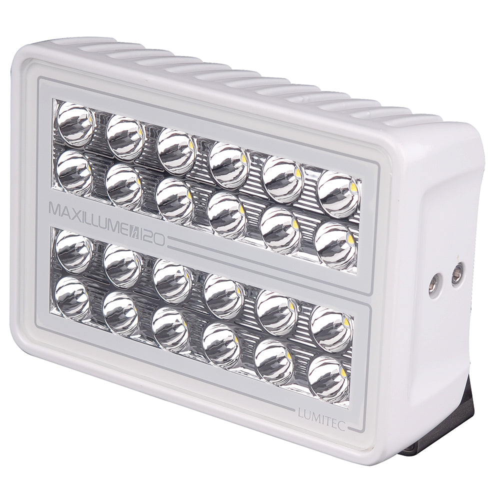 Lumitec Maxillume h120 Trunnion Mount Flood Light White Housing White Dimming