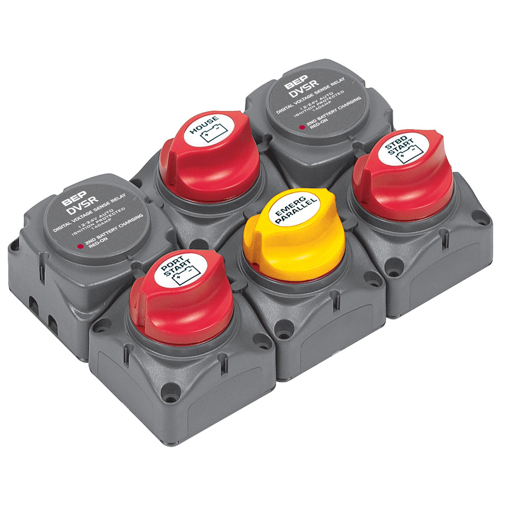 BEP Battery Distribution Cluster fTwin Outboard Engines wThree Battery Banks