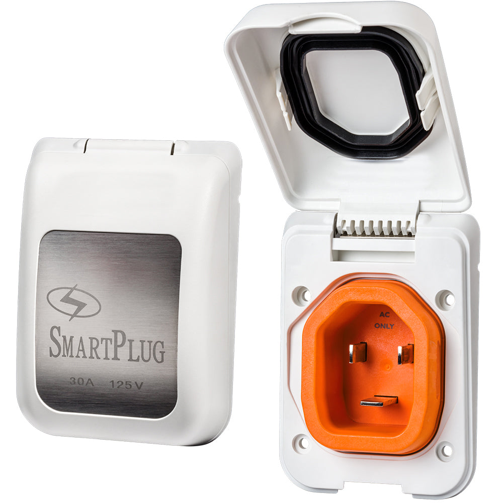 SmartPlug 30 AMP Male NonMetallic Inlet Cover White