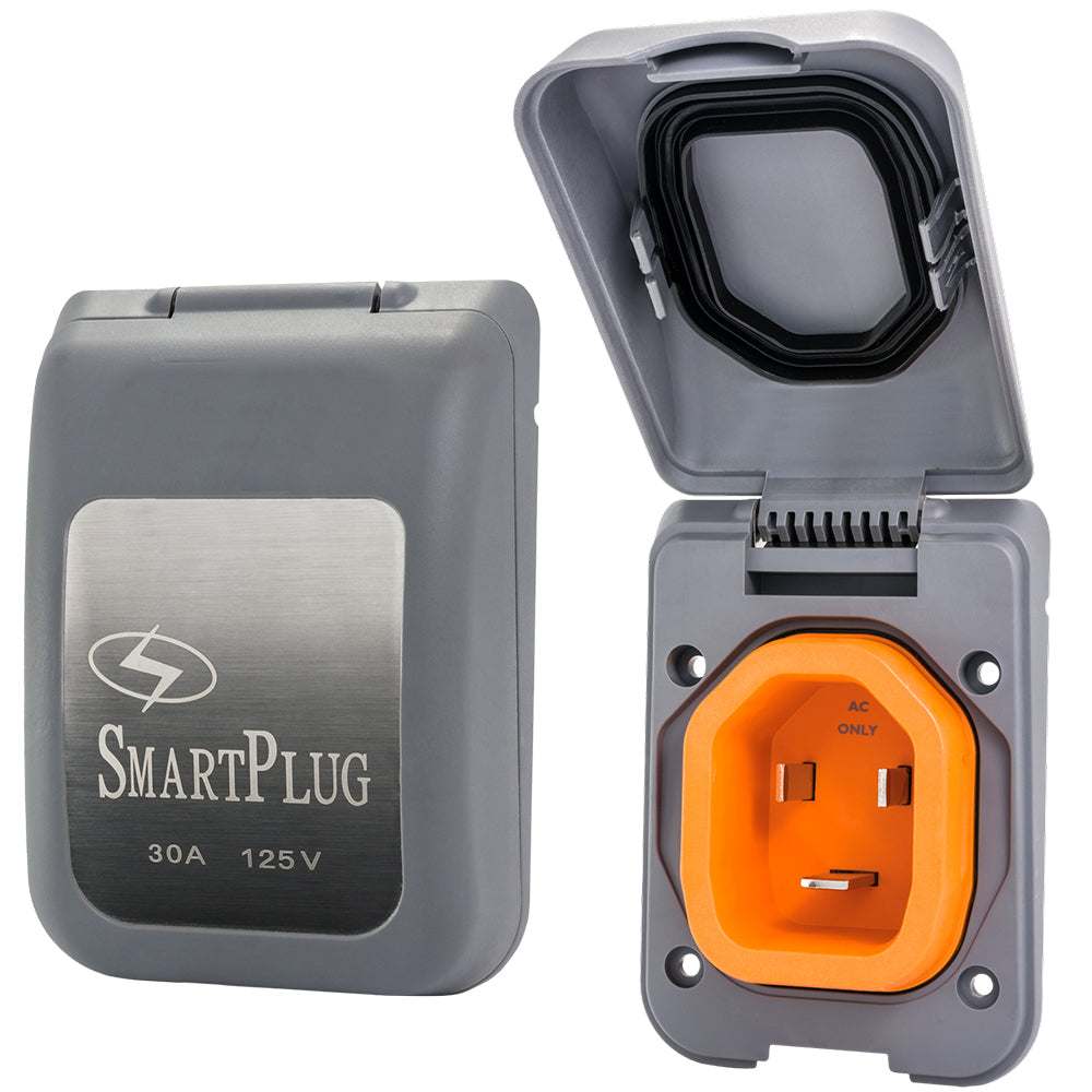 SmartPlug 30 AMP Male NonMetallic Inlet Cover Grey