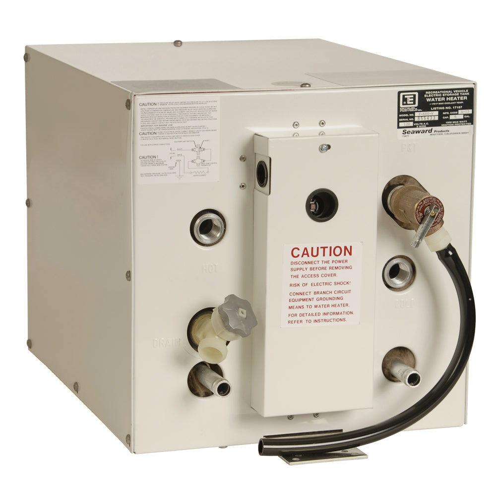 Whale Seaward 6 Gallon Hot Water Heater wFront Heat Exchager White Epoxy 120V 1500W