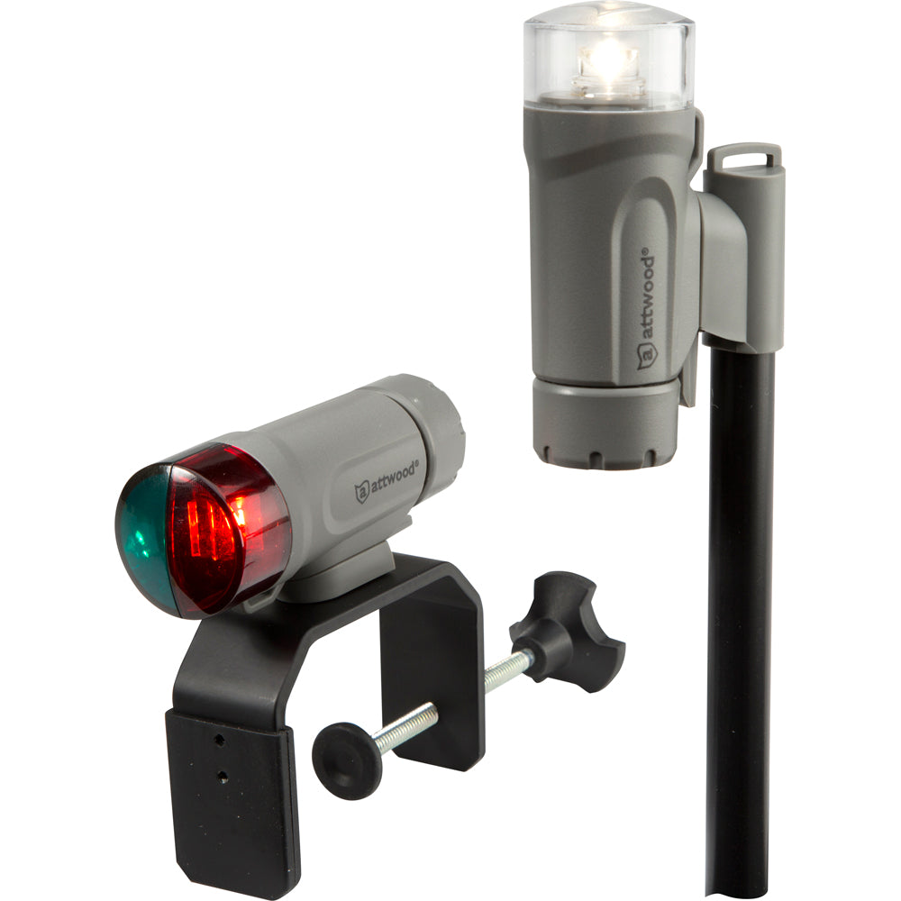 Attwood ClampOn Portable LED Light Kit Marine Gray