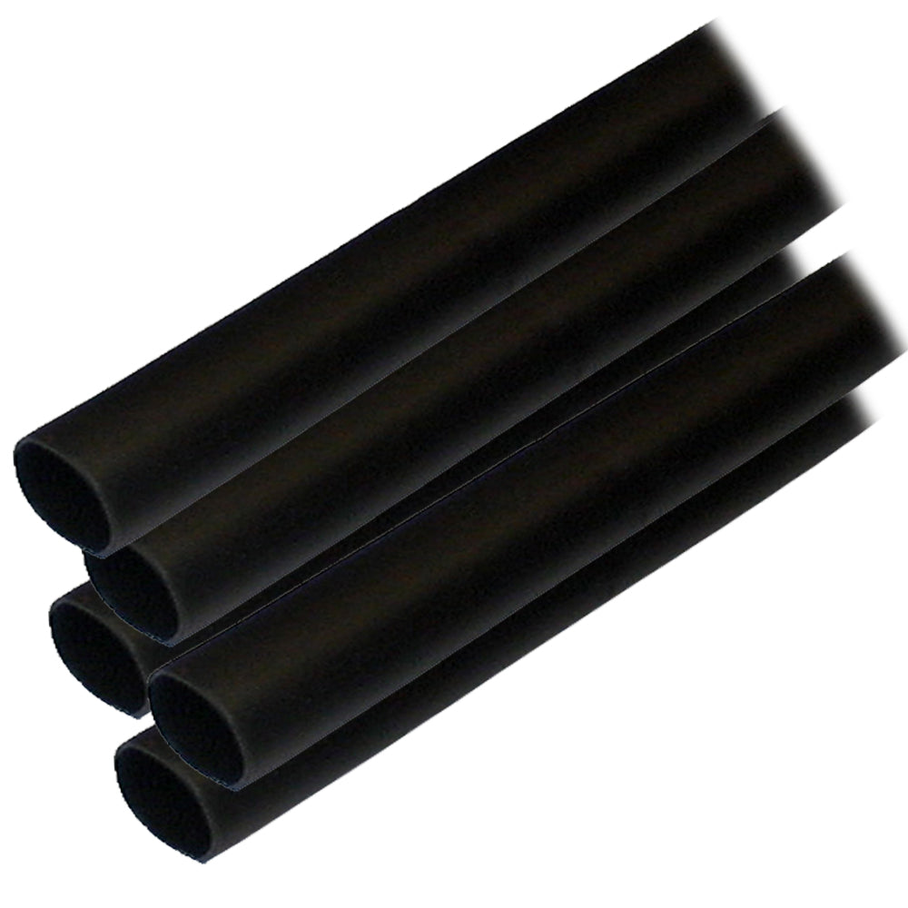 Ancor Adhesive Lined Heat Shrink Tubing ALT 12 x 12 5Pack Black