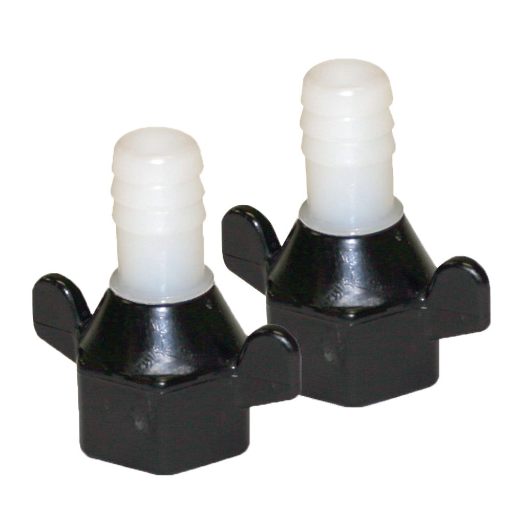 Shurflo by Pentair 12 Barb x 12 NPTF HexWingnut Straight Fitting Pair