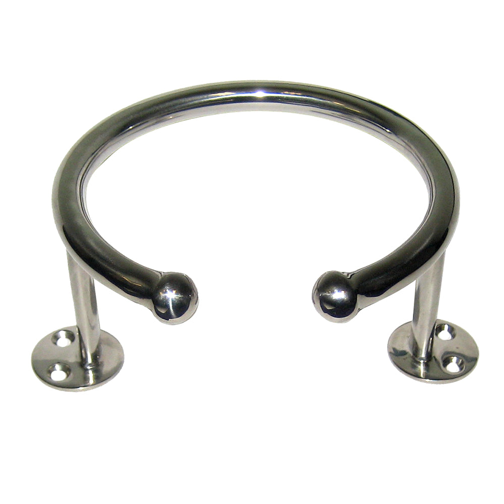 Whitecap Top Mount Ring SS Cup Holder 1Drink Base Mount