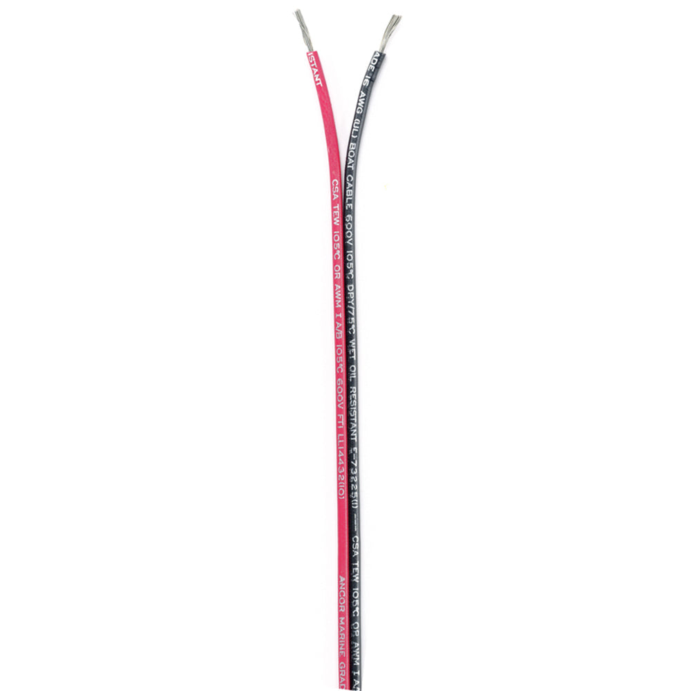 Ancor Ribbon Bonded Cable 162 AWG RedBlack Flat 100