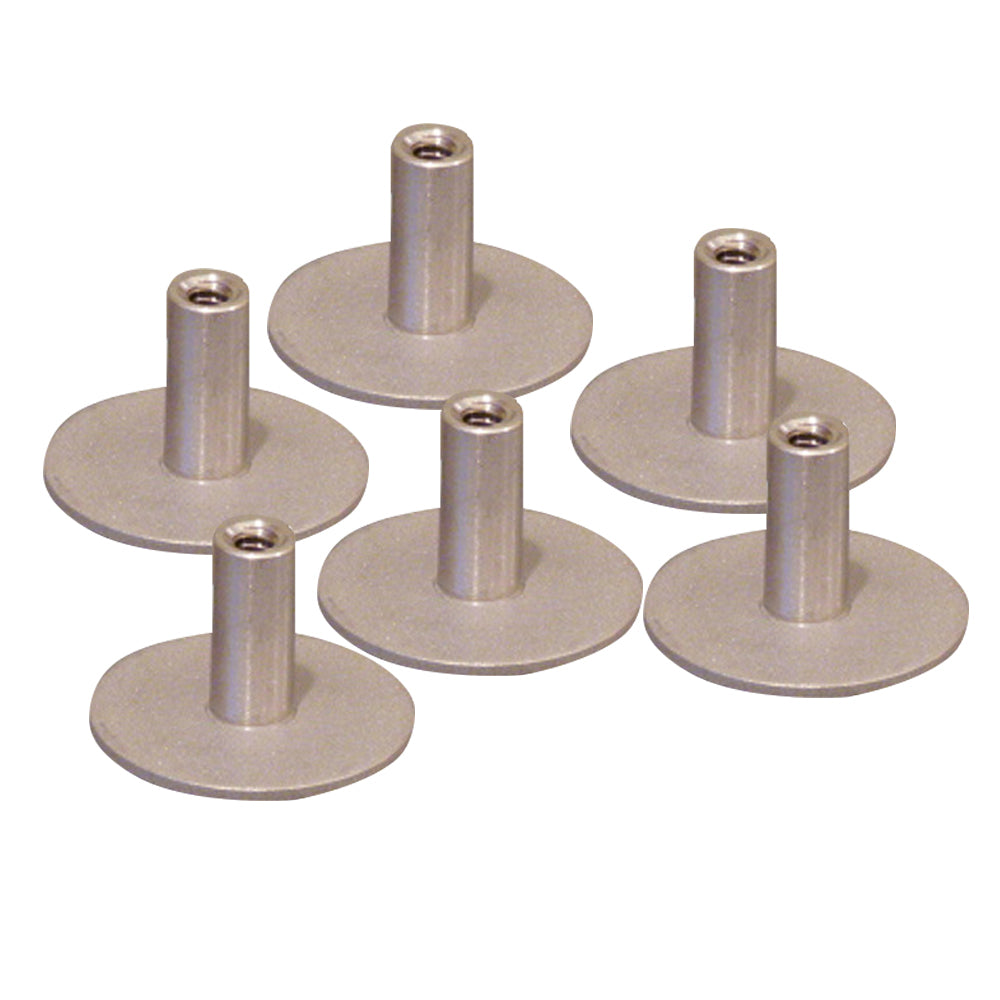 Weld Mount Stainless Steel Standoff 125 Base 14 x 20 Thread 75 Tall 6Pack
