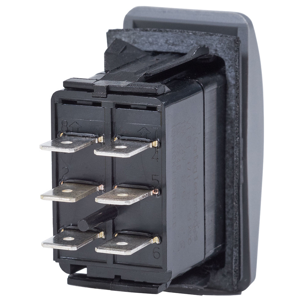 Blue Sea 7938 Contura II Switch DPDT Black ONOFFON