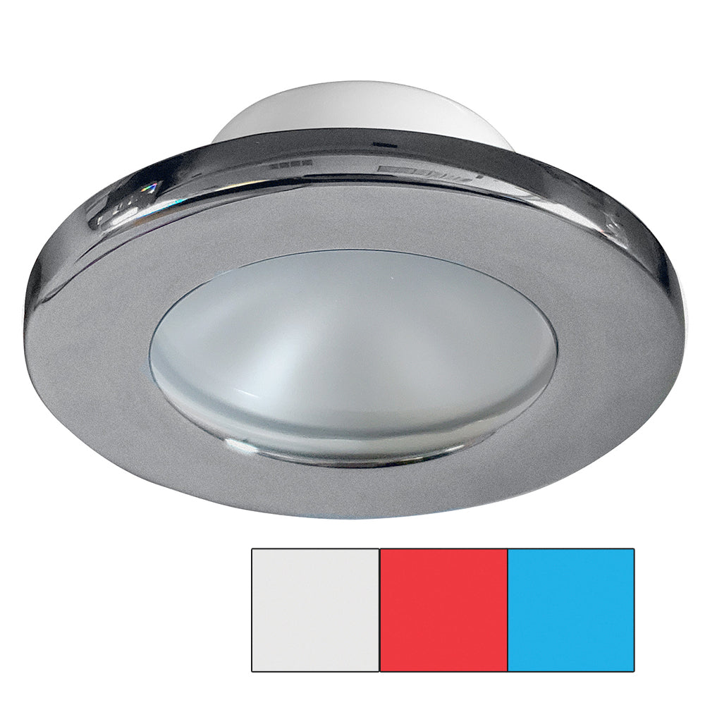 i2Systems Apeiron A3120 Screw Mount Light Red Cool White Blue Brushed Nickel Finish