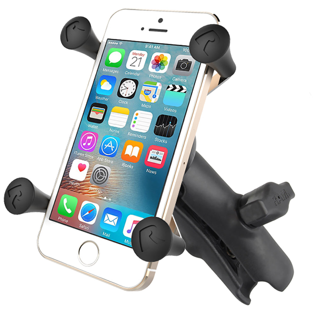 RAM Mount Universal XGrip Cell Phone Cradle wDouble Socket Arm