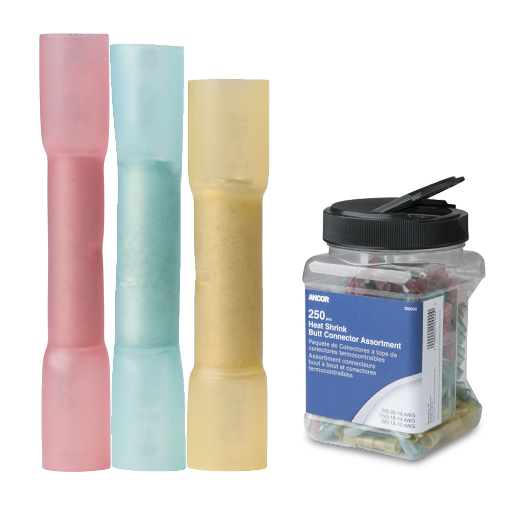 Ancor Heat Shrink Butt Connector MultiPack 250Piece Jar