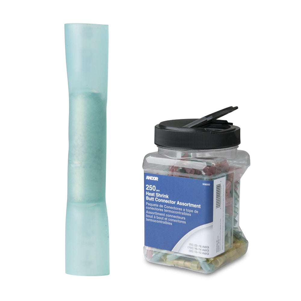 Ancor 1614 AWG Heat Shrink Butt Connector 250Pieces Jar