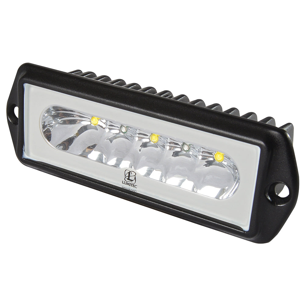 Lumitec Capri2 Flush Mount LED Flood Light Black Housing 2Color WhiteBlue Dimming