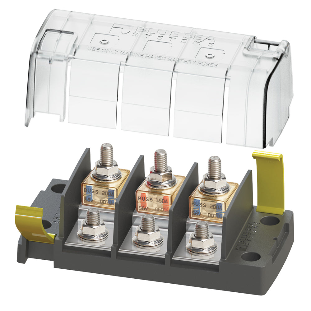 Blue Sea 5194 MRBF Surface Mount 3 Circuit Fuse Block Independent Source
