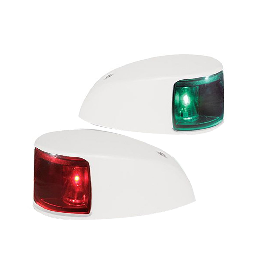 Hella Marine NaviLED Deck Mount Port Starboard Pair 2nm Colored LensWhite Housing