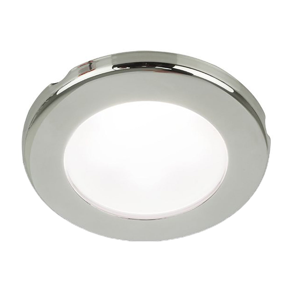 Hella Marine EuroLED 75 3 Round Screw Mount Down Light White LED Stainless Steel Rim 24V
