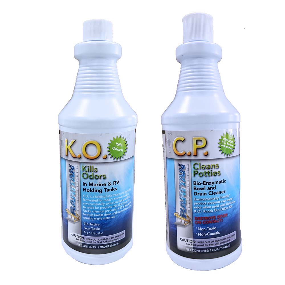 Raritan Potty Pack wKO Kills Odors CP Cleans Potties 1 of Each 32oz Bottles