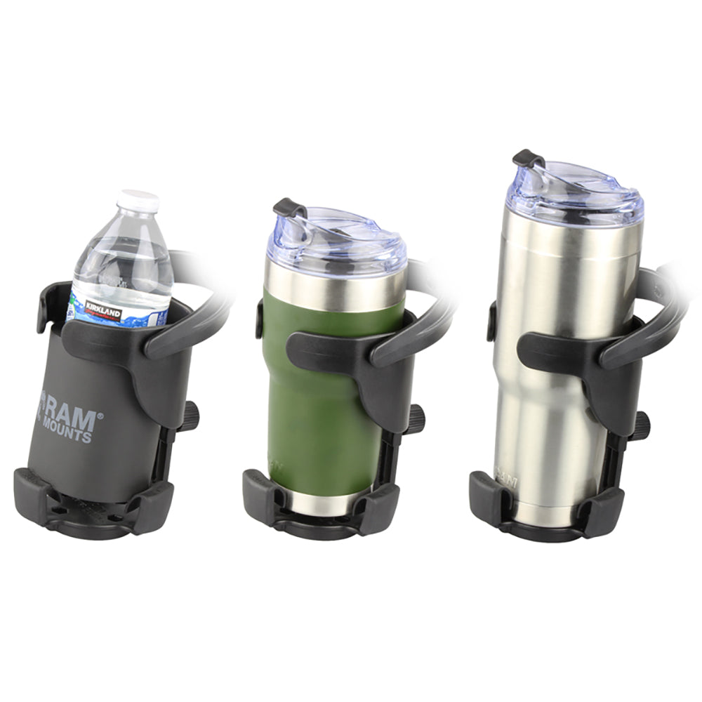 RAM Mount Level Cup XL Low Profile Mount wLarge Strap Clamp Base