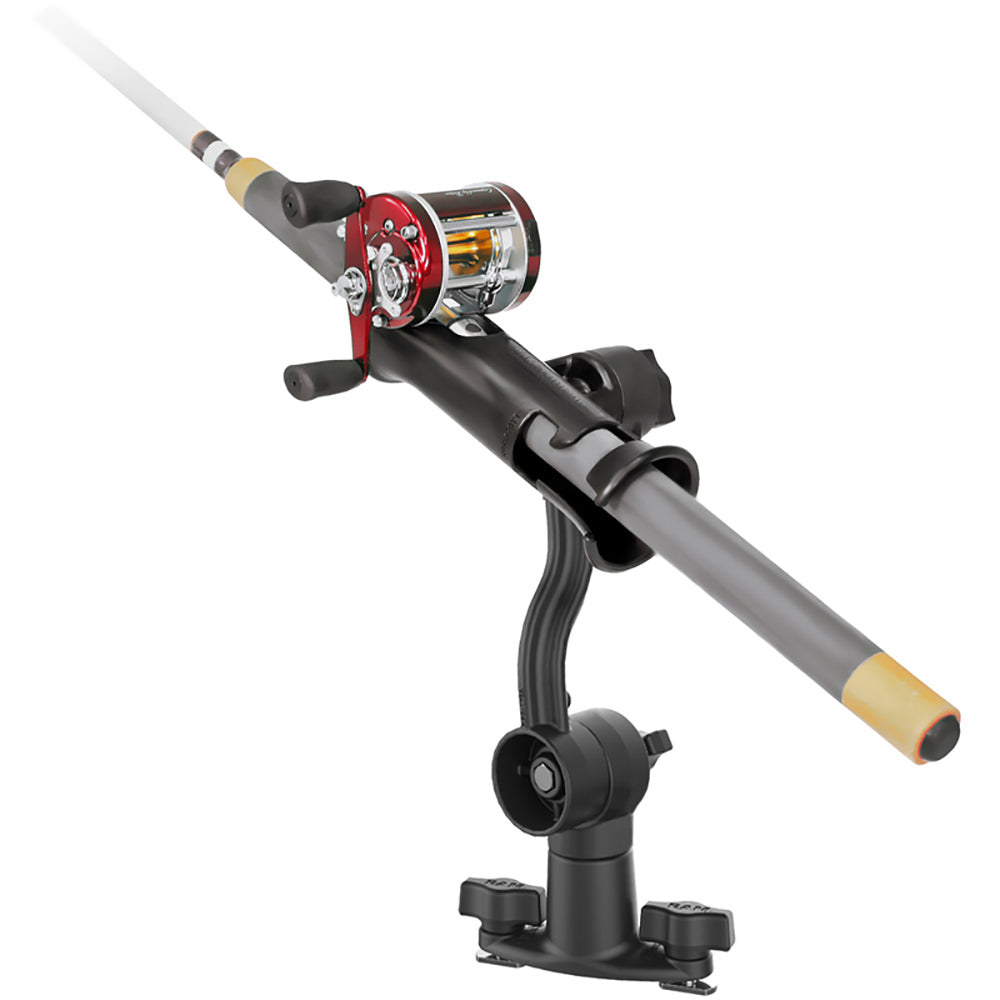 RAM Mount RAM Tube Jr Rod Holder with Spline Post Extension Arm and Track Base