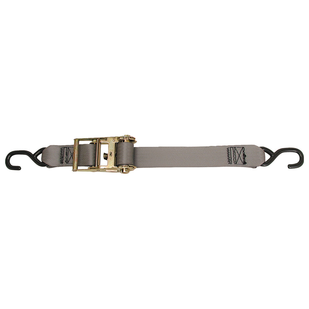 CargoBuckle Multipurpose Ratchet Strap TieDown wSHooks 2 x 15