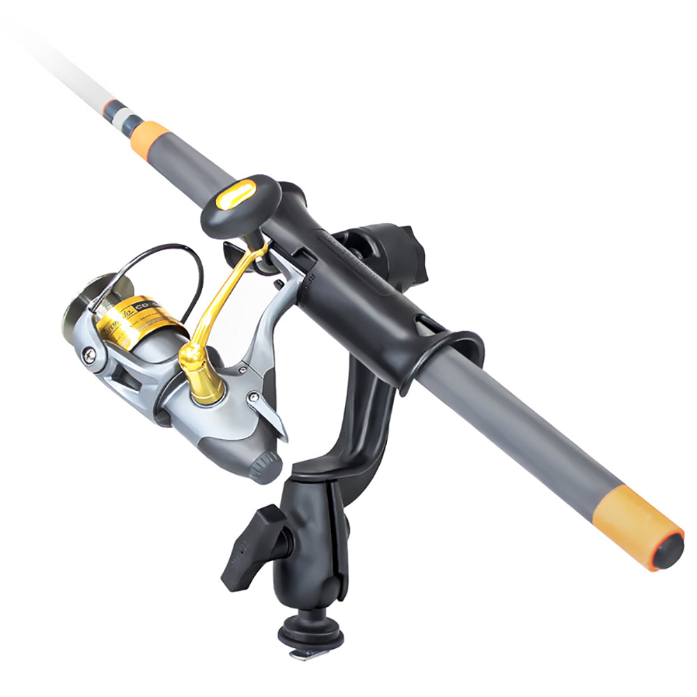 RAM Mount RAM Tube Jr Fishing Rod Holder with RAMROD Revolution RatchetSocket System and Track Ball Base