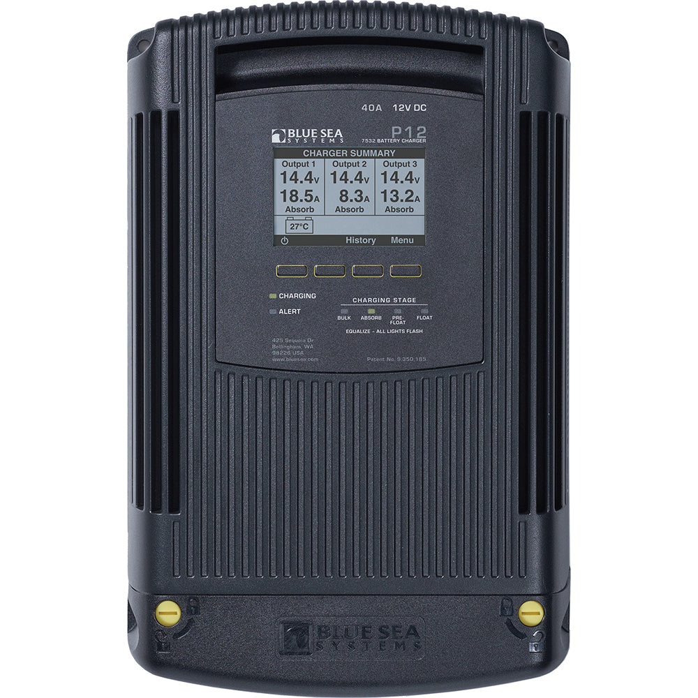 Blue Sea 7532 P12 Gen2 Battery Charger 40A 3Bank