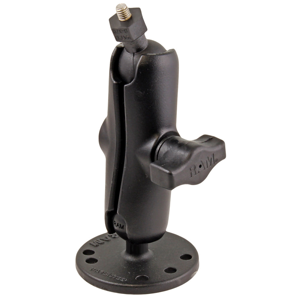 RAM Mount Flat Surface Mount w1 Ball including M6 X 30 SS HEX Head Bolt fRaymarine Dragonfly45 WiFish Devices