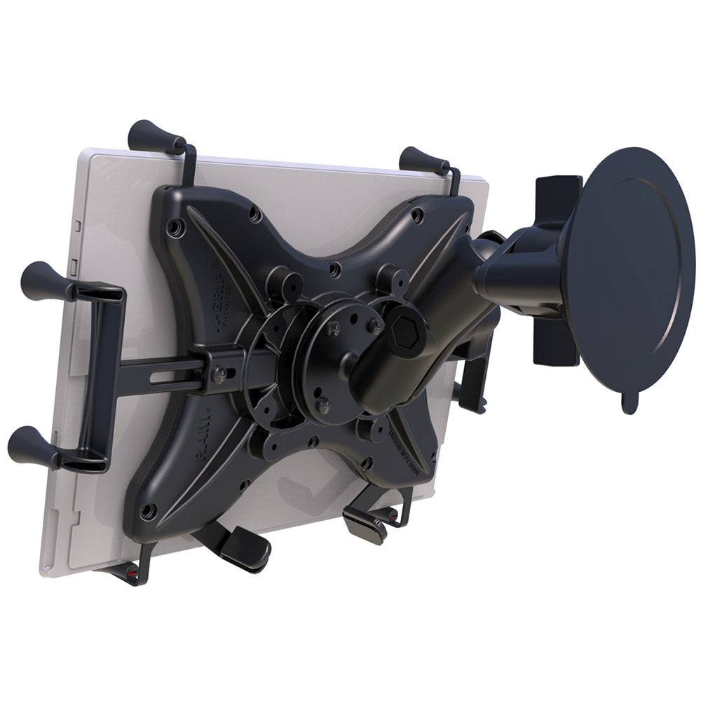 RAM Mount TwistLock Suction Cup Mount wUniversal XGrip Cradle for 12 Large Tablets