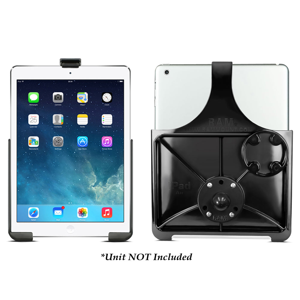 RAM Mount EZRollr Model Specific Cradle wRound Base Adapter for the iPad 5th Generation Apple iPad Air 12 iPad Pro 97
