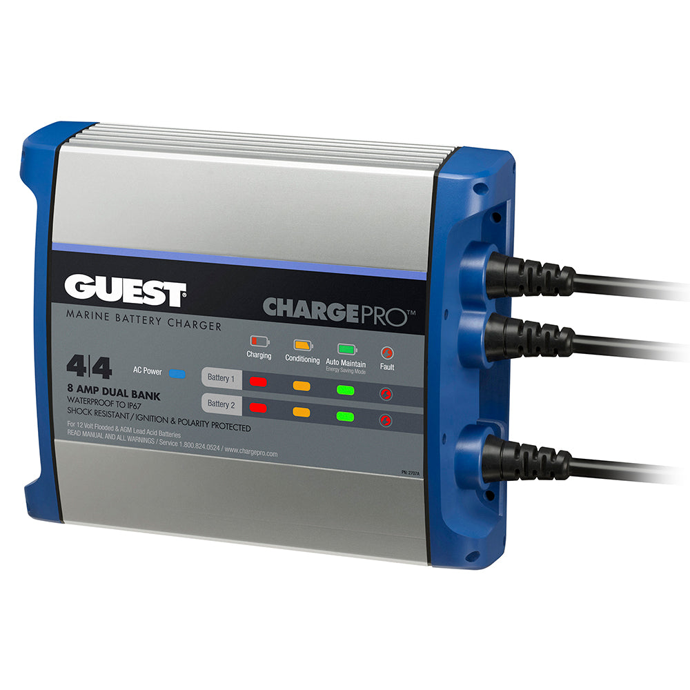 Guest OnBoard Battery Charger 8A 12V 2 Bank 120V Input 2707A