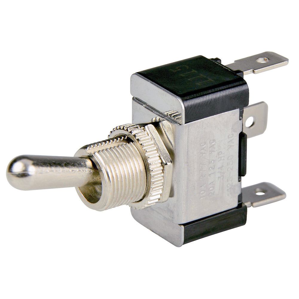 BEP SPDT Chrome Plated Toggle Switch ONOFFON