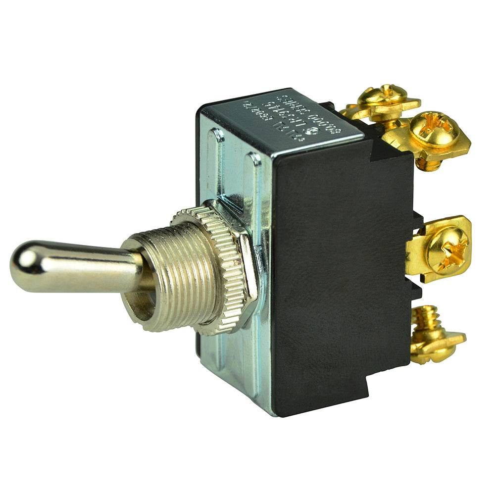 BEP DPDT Chrome Plated Toggle Switch ONOFFON