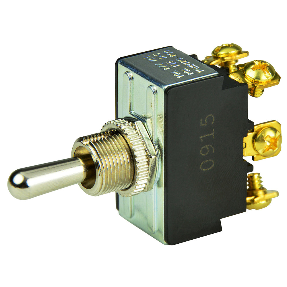 BEP DPDT Chrome Plated Toggle Switch ONOFFON